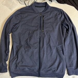 Lululemon Athletica Blue Performance Jacket with Stand-Up Collar